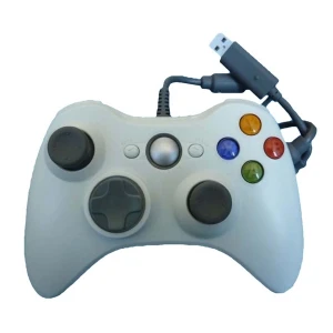 satkit Xbox 360 kompatibler kabelgebundener Controller Weiß