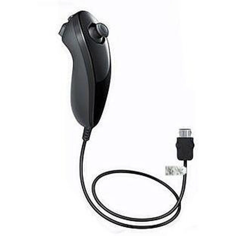 Kompatibler Wii Nunchuck Schwarz für präzise Steuerung