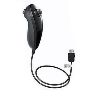 Kompatibler Wii Nunchuck Schwarz für präzise Steuerung