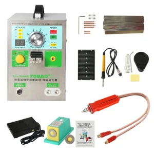 Sunkko 709AD+ 220V Punktschweißgerät mit Lötkolben für 18650 Lithium-Akku