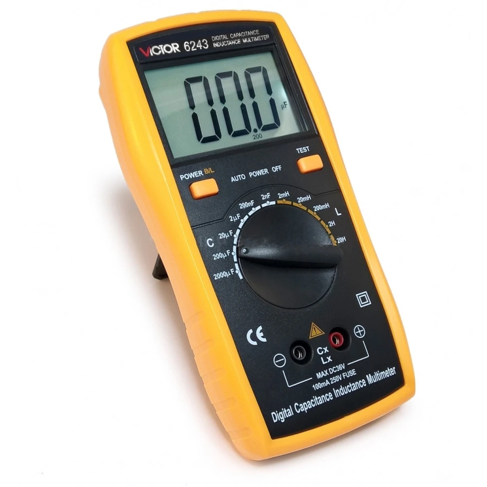 Victor 6243 LCR-Messgerät für präzise Messung von Induktivität, Kapazität und Widerstand