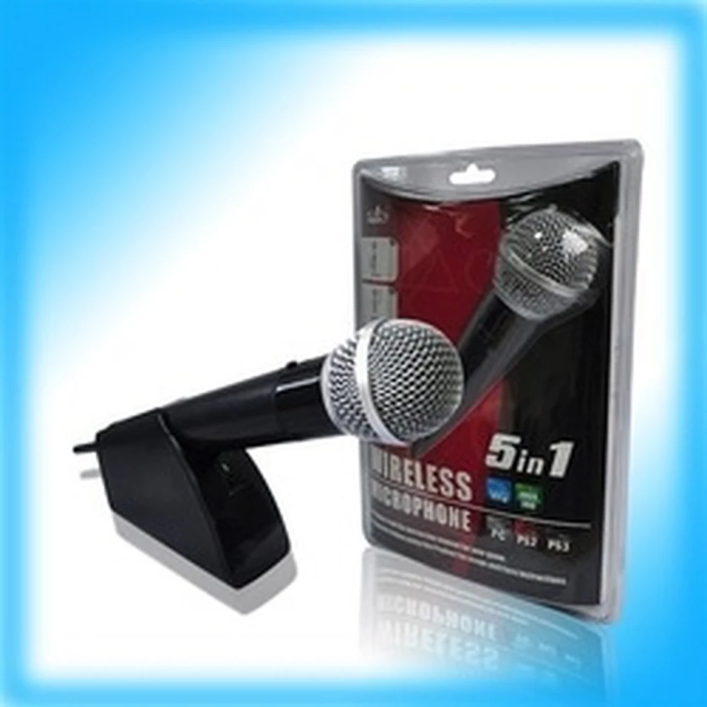 Kabelloses Mikrofon für PS2 PS3 Xbox 360 Wii PC Pega 5 in 1