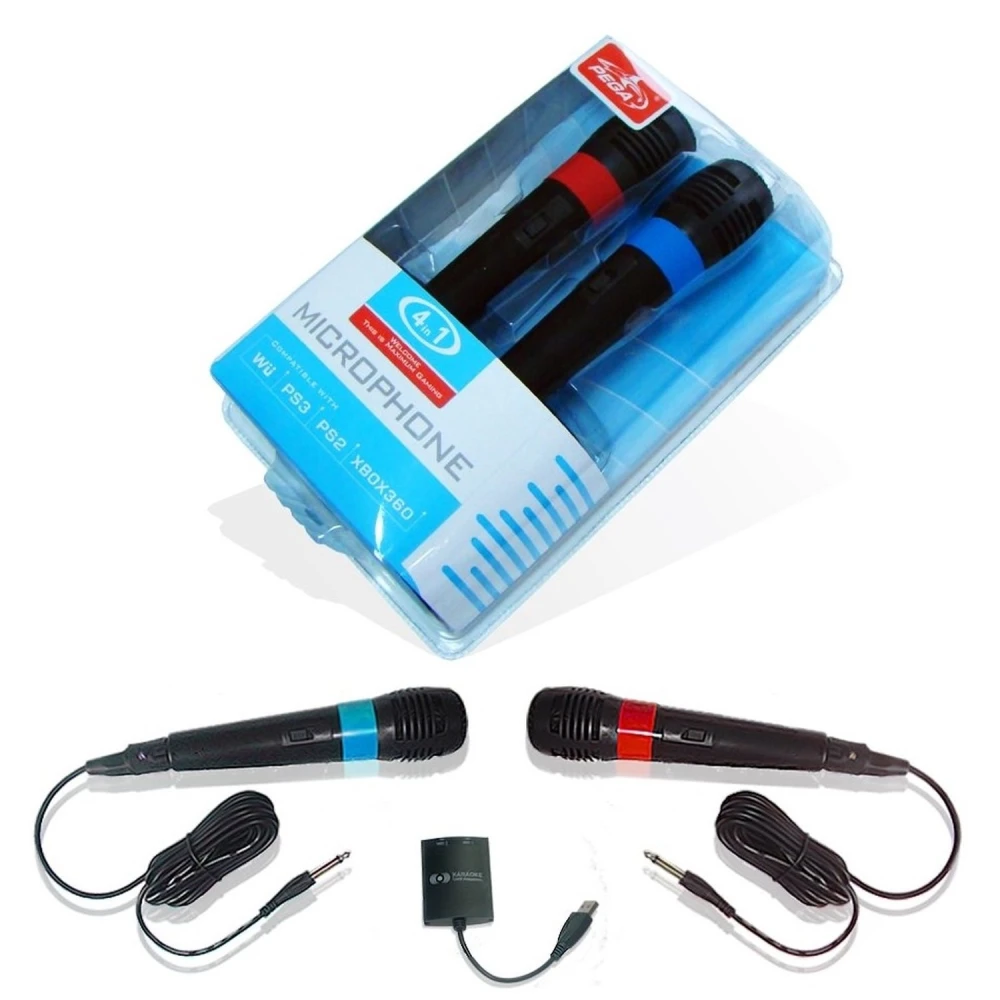 USB-Mikrofon kompatibel mit Wii, Xbox360 und PS2 für Spiele und Karaoke