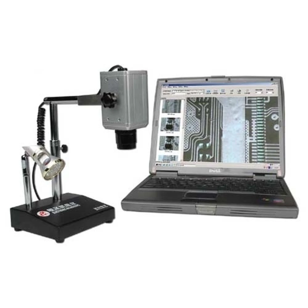 USB-Digitalmikroskop 30-fach mit Ständer und LED für Elektronik
