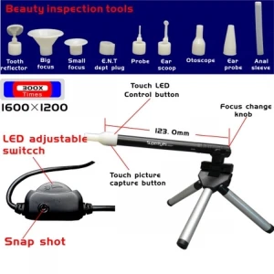 Supereyes B003+ USB-Mikroskop 2 MP HD 300X mit Ständer