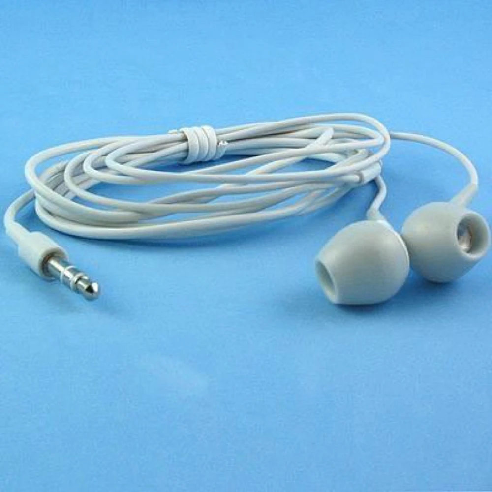 Bequeme und kompatible weiße iPod-Ohrhörer satkit