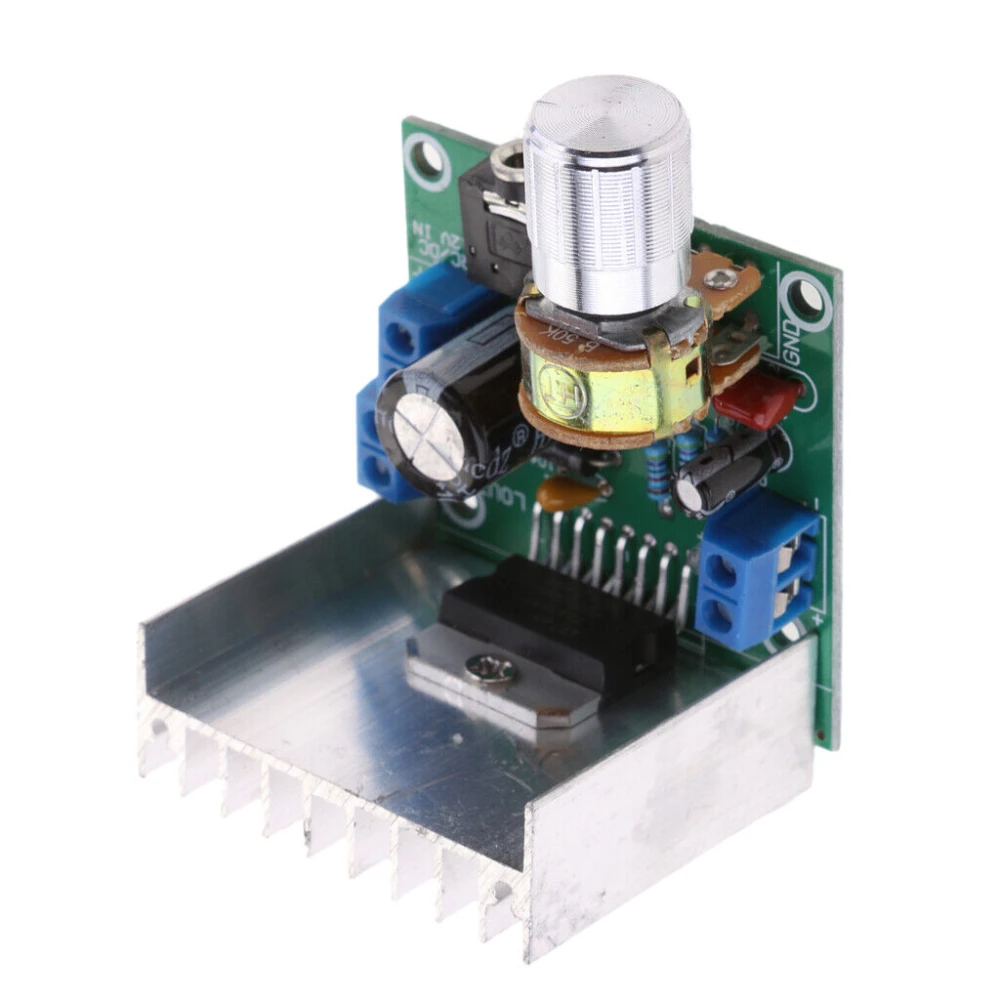 Conexiones del módulo amplificador de audio digital TDA7297