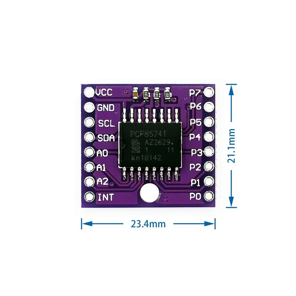 I2C-Modul PCF8574T für Arduino – E/A-Port-Erweiterung