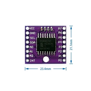 I2C-Modul PCF8574T für Arduino – E/A-Port-Erweiterung