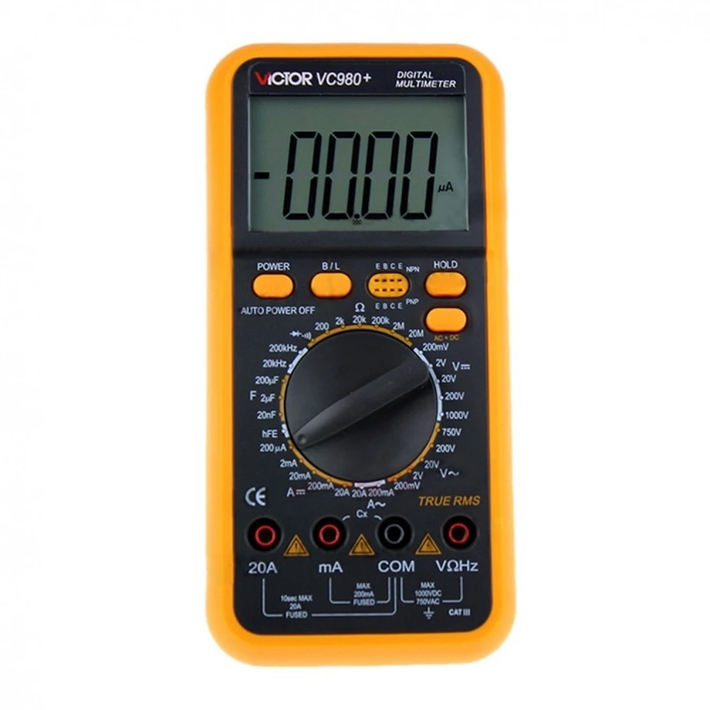 Digitales True-RMS Multimeter Victor VC980+ mit aerodynamischem Design