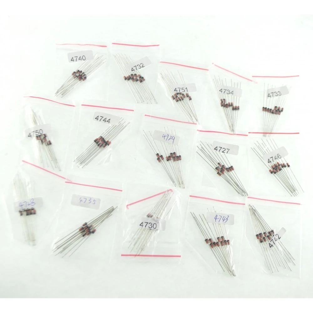 150er Zenerdioden-Set - 15 Modelle, 10 Stück je Modell