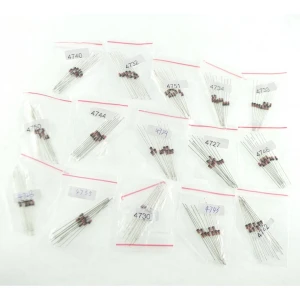 150er Zenerdioden-Set - 15 Modelle, 10 Stück je Modell