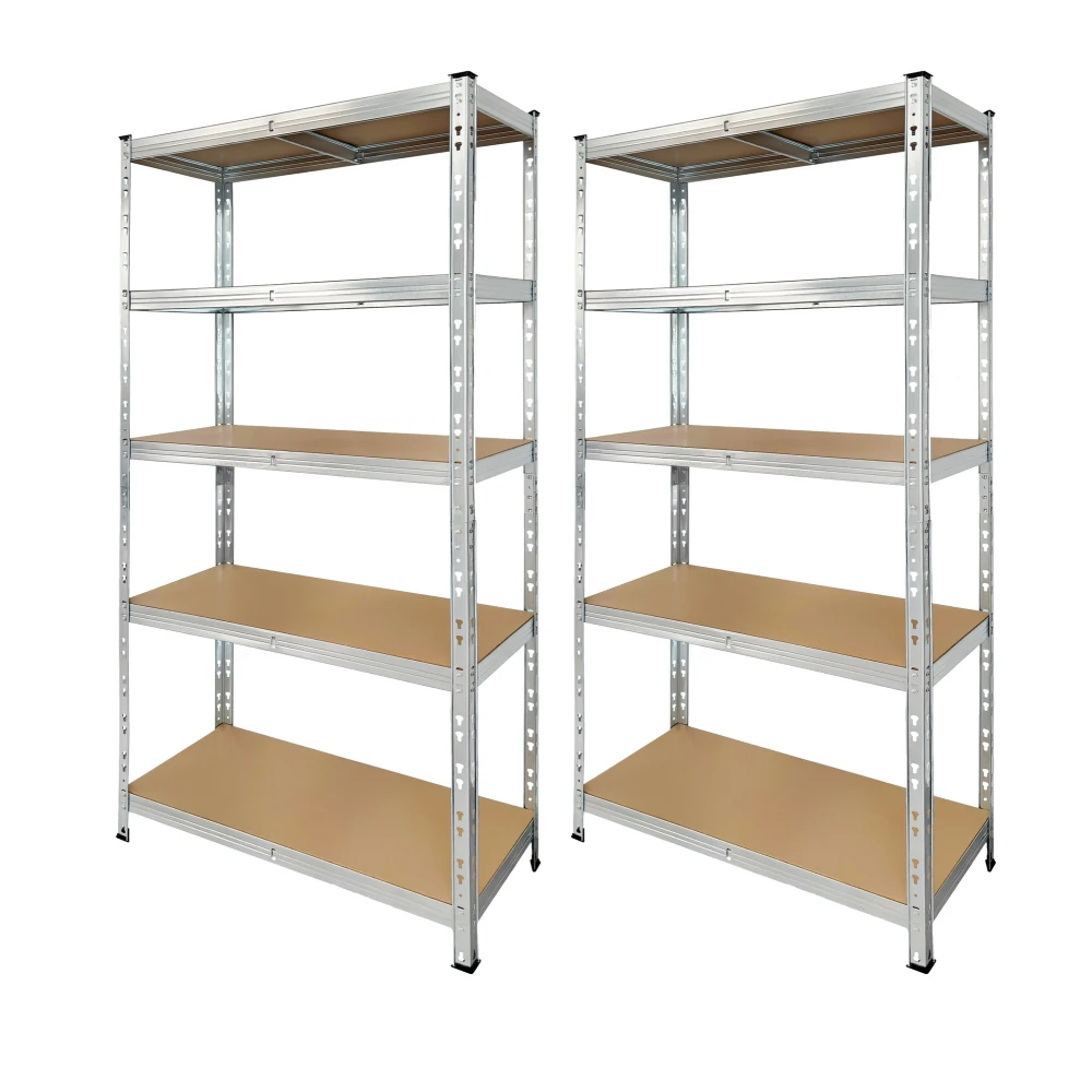 PACK 2 Metallregale verzinkt 180x90x40 cm robust und vielseitig