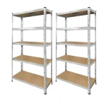 PACK 2 Metallregale verzinkt 180x90x40 cm robust und vielseitig