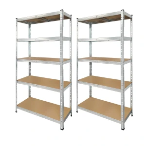 PACK 2 Metallregale verzinkt 180x90x40 cm robust und vielseitig