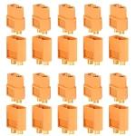 Set mit 20 XT60 Steckverbindern (10 Buchse + 10 Stecker) Amass für LiPo-Akkus