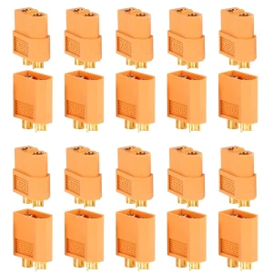 TSX TOOL Set mit 20 XT60 Steckverbindern (10 Buchse + 10 Stecker) Amass für LiPo-Akkus