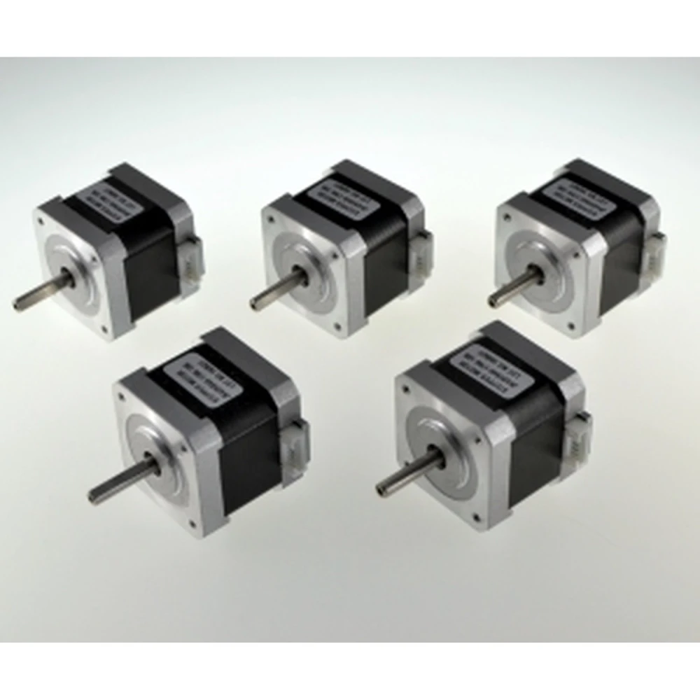 Pack 5 Nema 17 Schrittmotoren für 3D-Drucker mit abgeflachter Welle und 58.30 oz-in