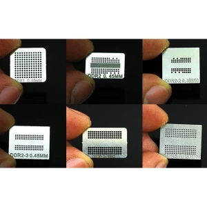 6er-Set Reballing-Schablonen für DDR-, DDR2-, DDR3- und GDDR5-Speicherchips