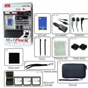 Nintendo DSi XL Zubehör-Set 16-in-1 – Komplettset