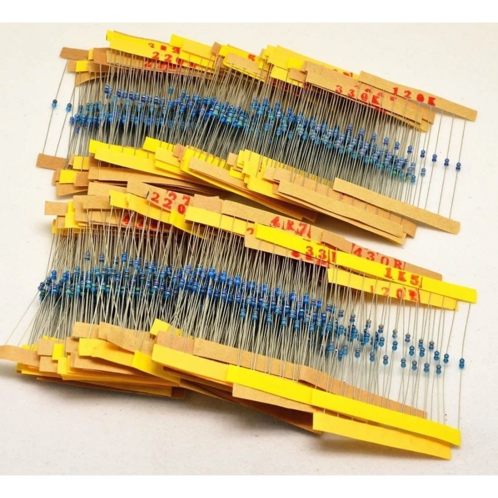 Widerstandsset 1/4W 1220 Stück - 10 Stück je 122 verschiedene Werte