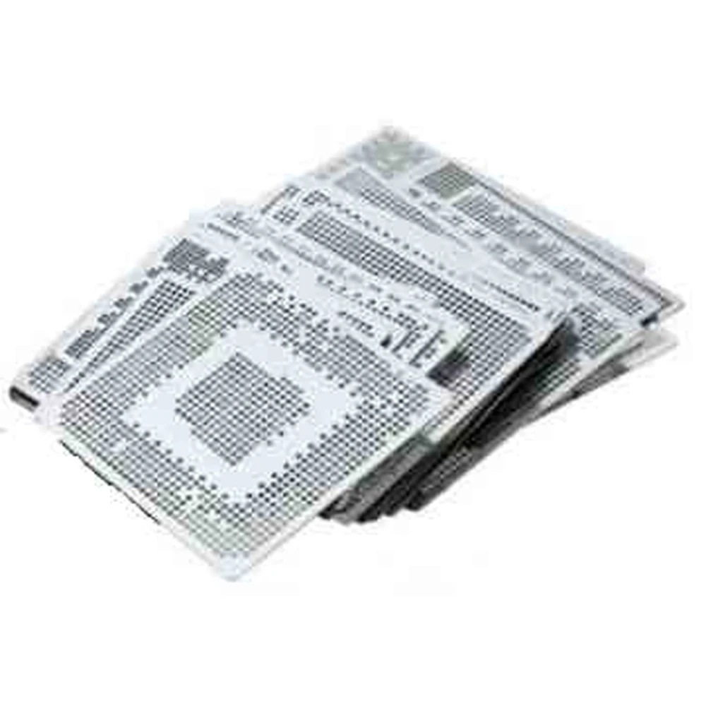 Stencils-Set für Konsolen mit Direkter Hitze - 15 Schablonen für die professionelle Reparatur