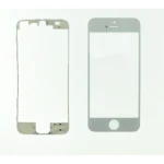 iPhone 5 Glasdisplay Weiß mit Kleberahmen für Reparatur