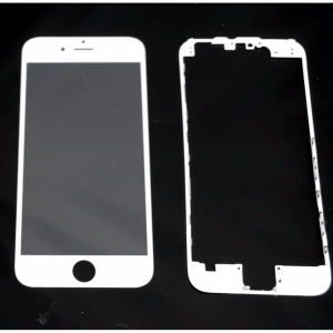 iPhone 6 Glasdisplay Weiß mit Kleberahmen zur Reparatur