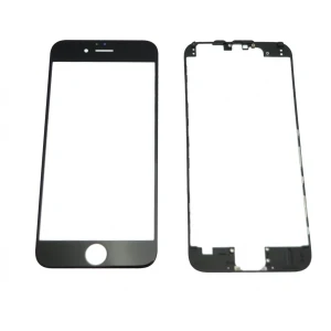 iPhone 6 Glasdisplay Schwarz mit Kleberahmen zur Reparatur
