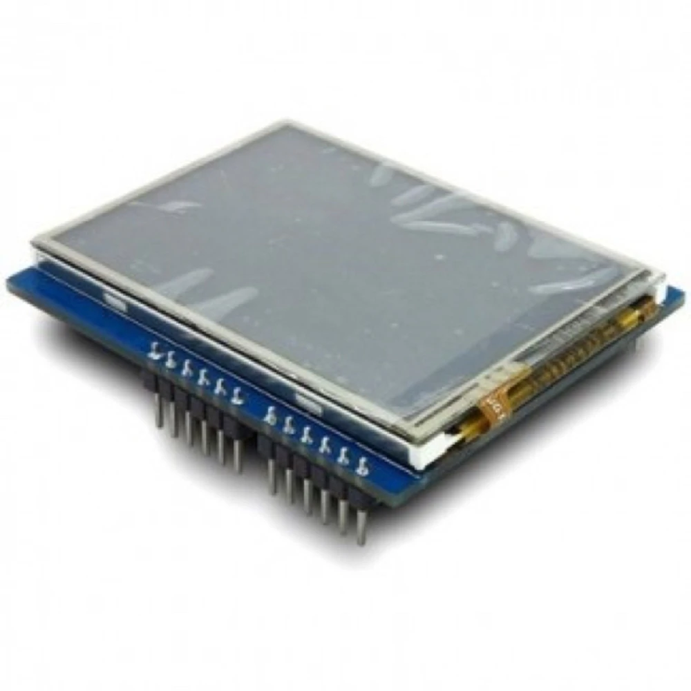 Detalle de pantalla táctil 2.8 pulgadas para Arduino Uno con luz de fondo LED