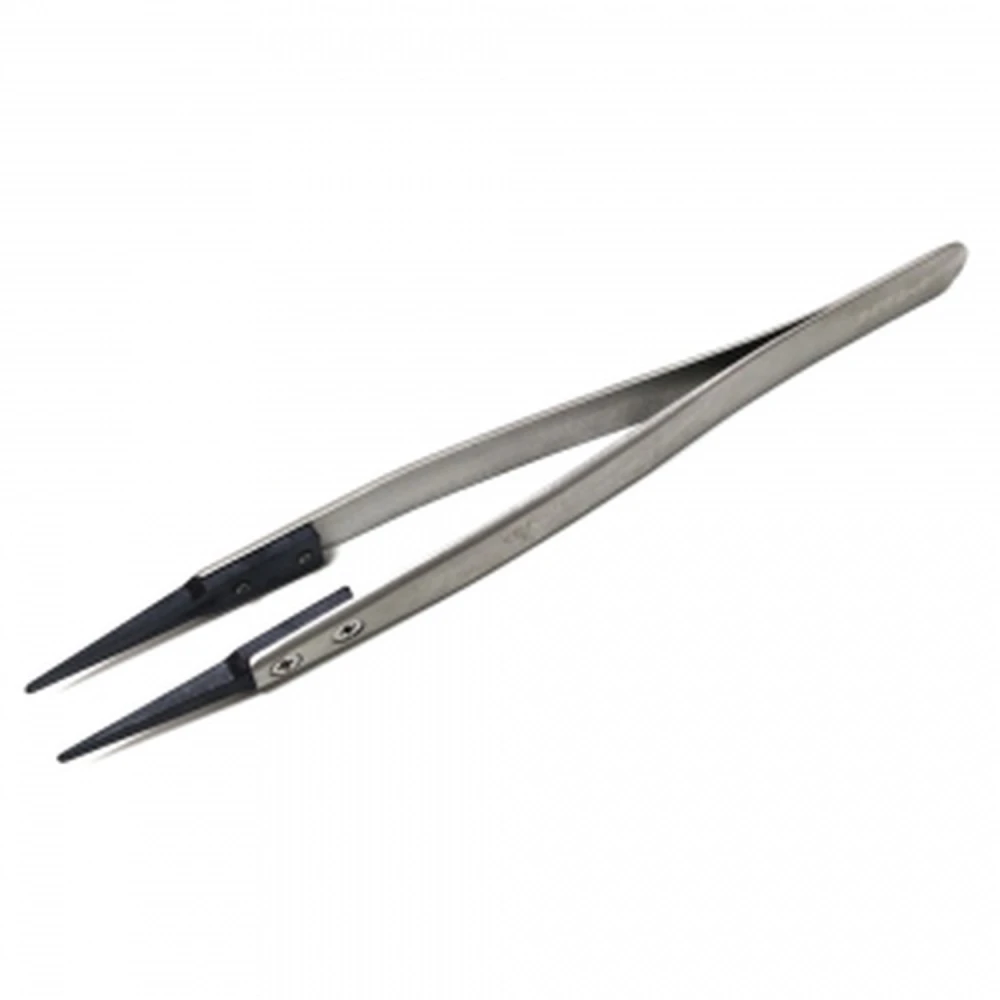 Antistatische Pinzette Vetus ESD-249, gerade Spitze, antimagnetisch