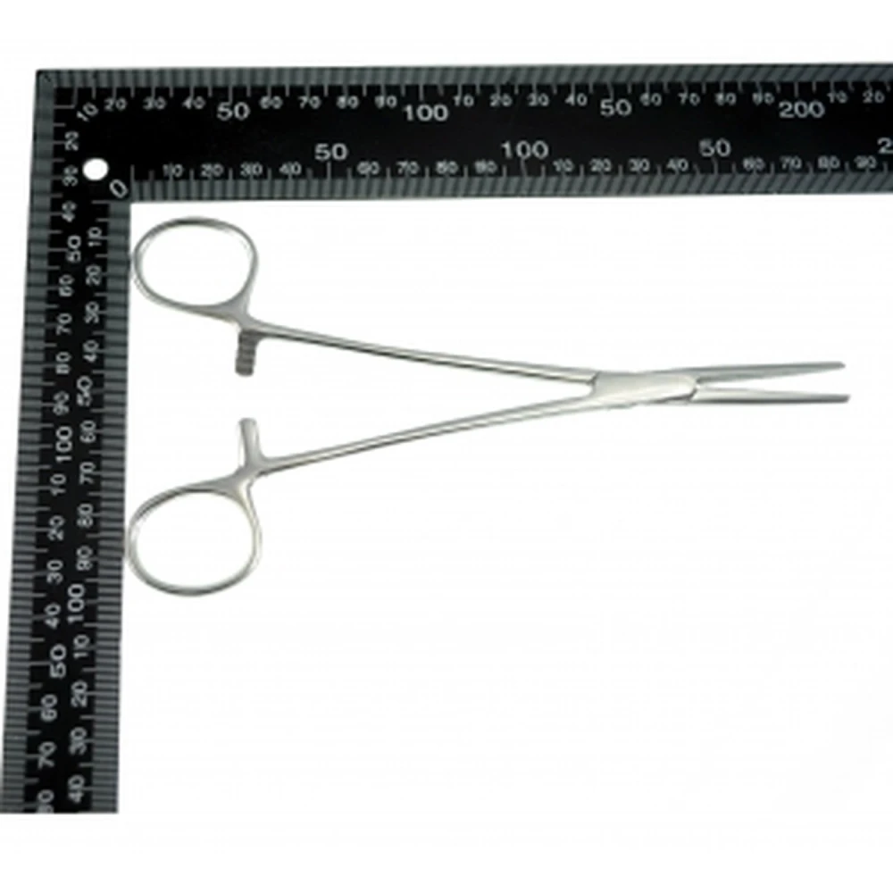Gerade Präzisionszange 18 cm mit 3-Positionen-Verschluss für Elektronik und Löten