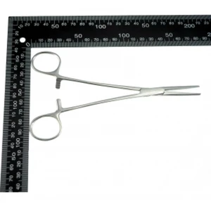 Gerade Präzisionszange 18 cm mit 3-Positionen-Verschluss für Elektronik und Löten