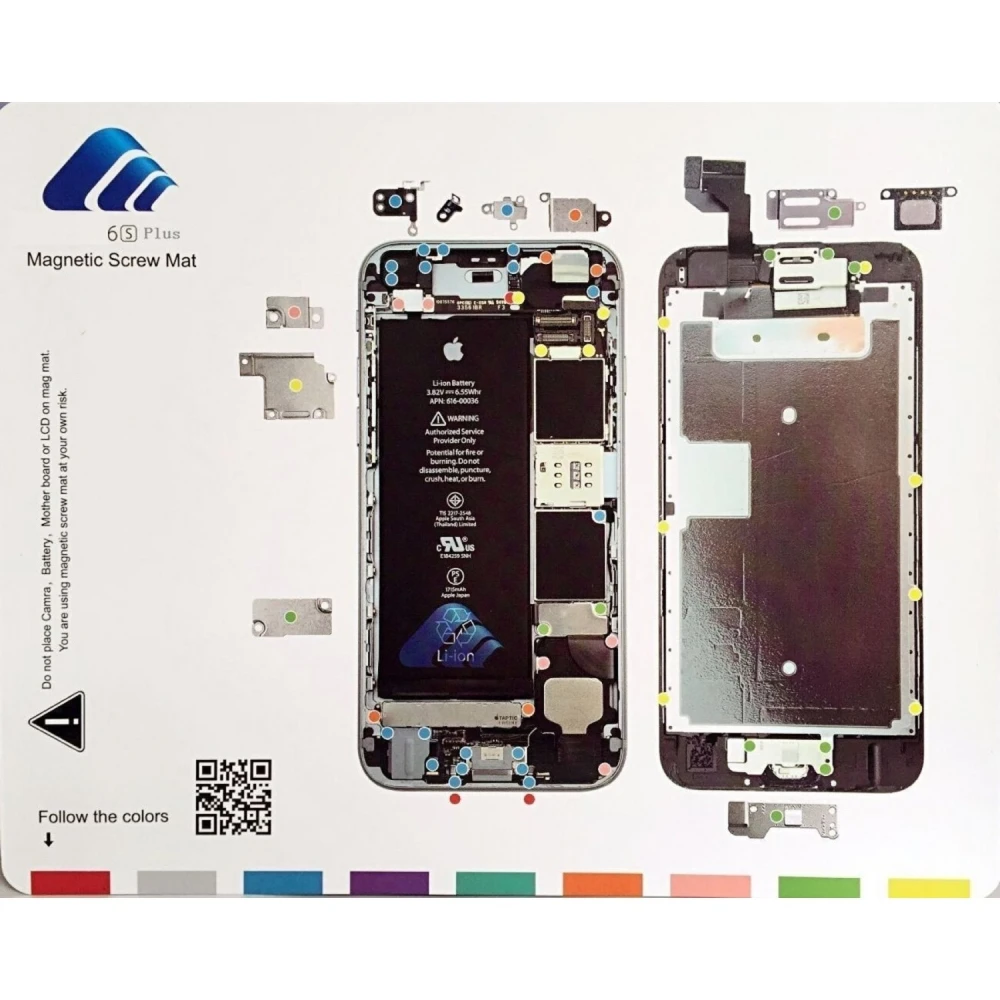 Magnetische Schraubenablage für iPhone 7 mit Farbführung