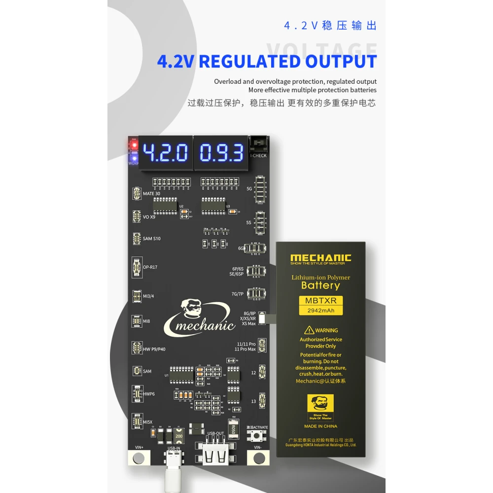 Mechanic BA27 Batterie-Aktivierungsplatine für iPhone und Android