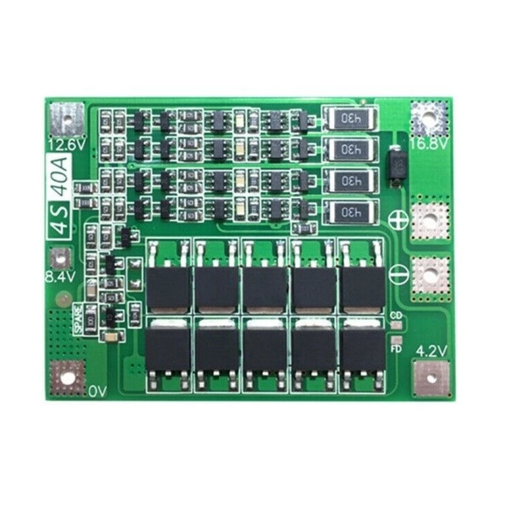 Balancierte PCB-Schutzplatine 4S 40A für Lithium-Akku
