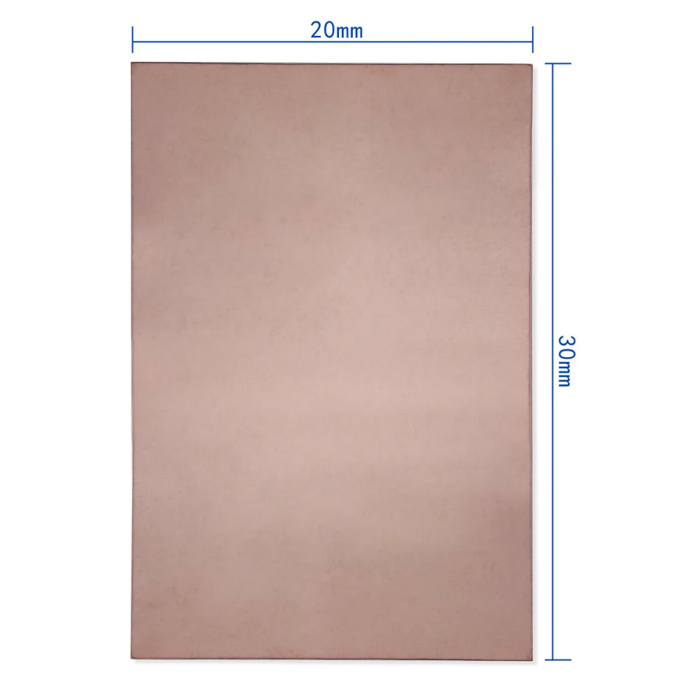 Einseitige PCB-Platine Kupfer 20x30cm aus FR4-Glasfaser für DIY