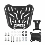 Gepäckträger Hinten Zontes 150X / 125X — Eisenträger 4 mm, Schwarz