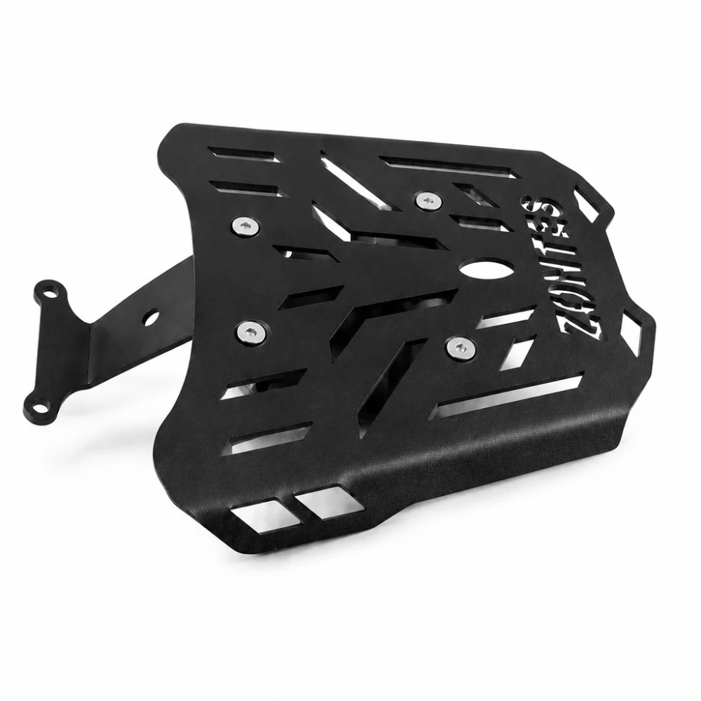 Gepäckträger Hinten Zontes 150X / 125X — Eisenträger 4 mm, Schwarz