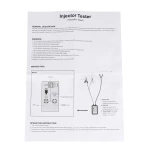Vista lateral del probador de inyectores Allsun EM276 con cables