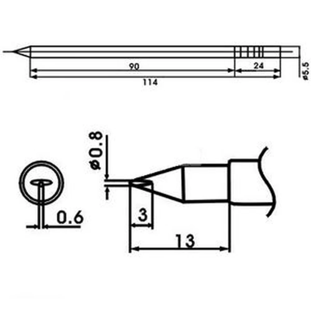 Aoyue LF-08LD Lötkolbenspitze mit Heizelement für Lötstationen
