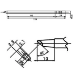 Aoyue LF-3BCM Lötkolbenspitze mit Heizelement für Lötstationen