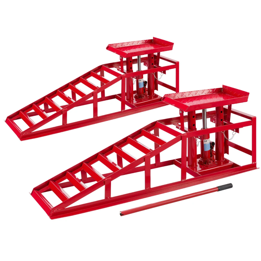 Hydraulische Auffahrrampe für Auto 2 Tonnen - verstellbar