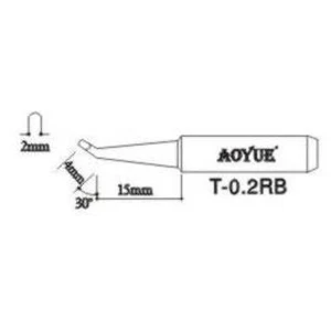Aoyue T0.2RB Lötspitzen-Ersatz für Lötstationen