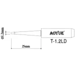 Aoyue T1,2LD Lötspitze Ersatz für Lötstation