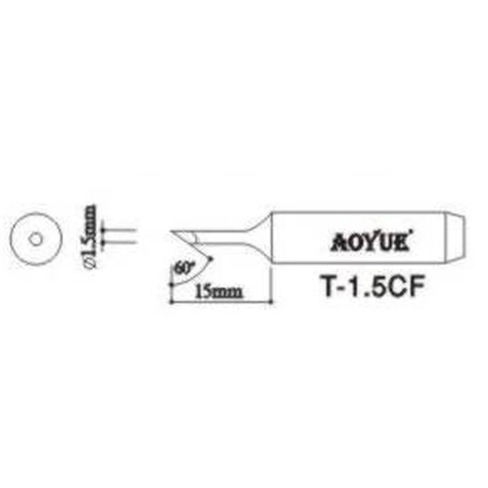 Aoyue T1,5CF Lötkolbenspitze Ersatzteil für professionelle Lötstationen