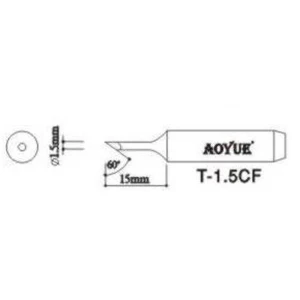 Aoyue T1,5CF Lötkolbenspitze Ersatzteil für professionelle Lötstationen