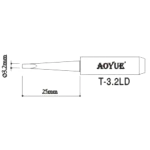 Aoyue T3,2LD Lötspitzen-Ersatz für Lötstationen