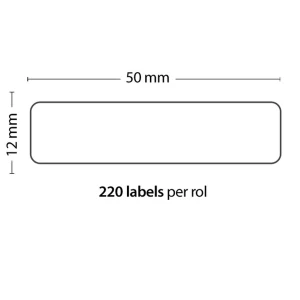 220er Rolle kompatibler Dymo 99017 Etiketten 50x12mm