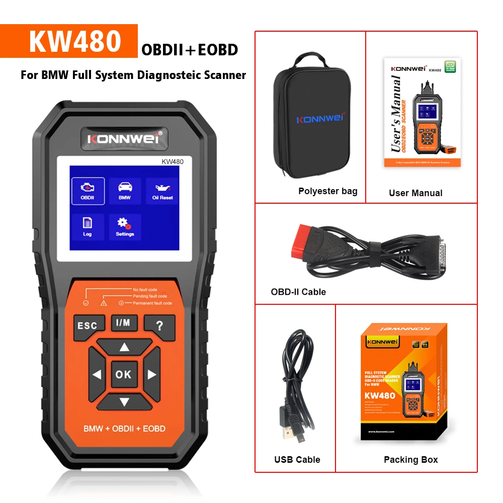 BMW Diagnosegerät Konnwei KW480 - OBD2-Scanner für BMW